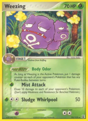 Weezing (DS 33) EX Delta Species