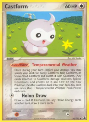 Castform (DS 34) EX Delta Species