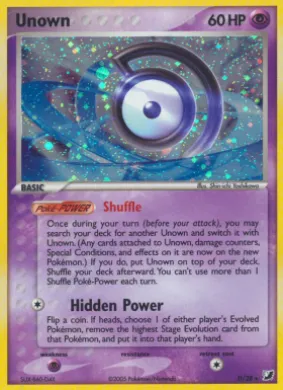 Unown (UF D) EX Unseen Forces
