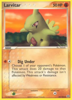 Larvitar (EM 52) EX Emerald