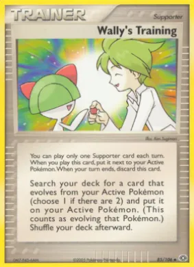 Wally's Training (EM 85) EX Emerald