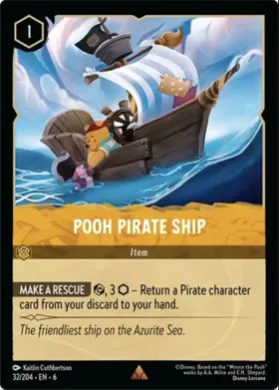 Pooh Pirate Ship (6AZS 32) Azurite Sea