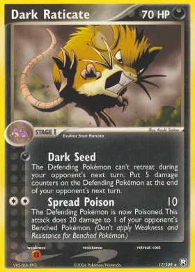 Dark Raticate (TRR 17) EX Team Rocket Returns