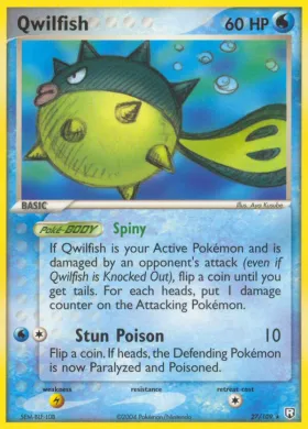 Qwilfish (TRR 27) EX Team Rocket Returns