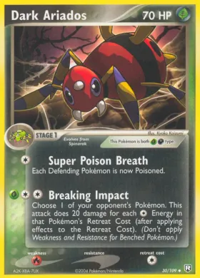 Dark Ariados (TRR 30) EX Team Rocket Returns