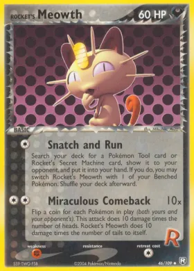 Rocket's Meowth (TRR 46) EX Team Rocket Returns