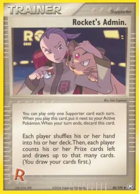 Rocket's Admin. (TRR 86) EX Team Rocket Returns