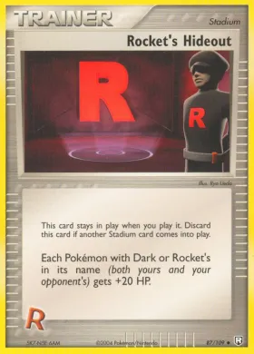 Rocket's Hideout (TRR 87) EX Team Rocket Returns
