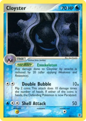 Cloyster (RG 20) EX FireRed & LeafGreen