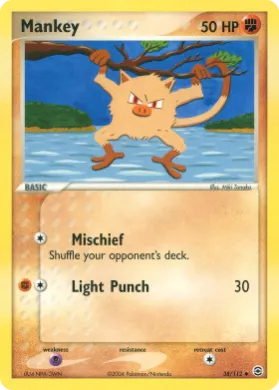 Mankey (RG 38) EX FireRed & LeafGreen