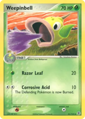 Weepinbell (RG 51) EX FireRed & LeafGreen