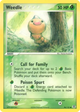 Weedle (RG 86) EX FireRed & LeafGreen
