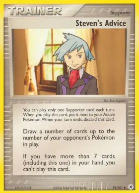 Steven's Advice (HL 92) EX Hidden Legends