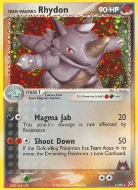 Team Magma's Rhydon (MA 11) EX Team Magma vs Team Aqua