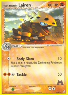 Team Magma's Lairon (MA 20) EX Team Magma vs Team Aqua