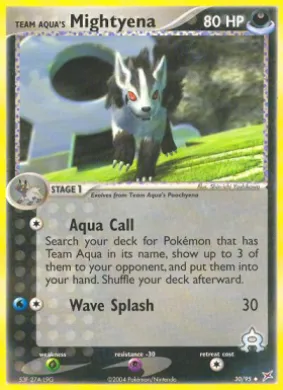 Team Aqua's Mightyena (MA 30) EX Team Magma vs Team Aqua
