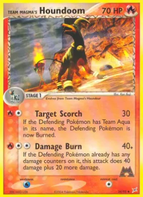 Team Magma's Houndoom (MA 34) EX Team Magma vs Team Aqua