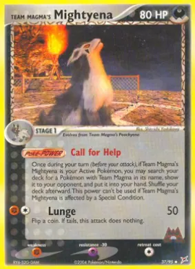 Team Magma's Mightyena (MA 37) EX Team Magma vs Team Aqua