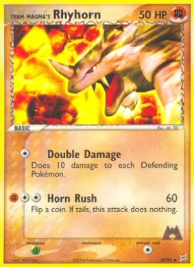 Team Magma's Rhyhorn (MA 38) EX Team Magma vs Team Aqua