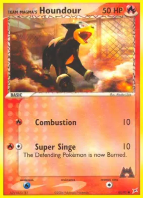 Team Magma's Houndour (MA 62) EX Team Magma vs Team Aqua