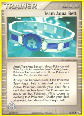 Team Aqua Belt (MA 76) EX Team Magma vs Team Aqua