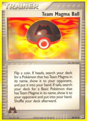 Team Magma Ball (MA 80) EX Team Magma vs Team Aqua