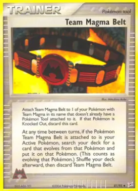 Team Magma Belt (MA 81) EX Team Magma vs Team Aqua