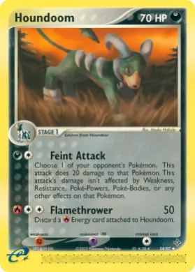 Houndoom (DR 34) EX Dragon