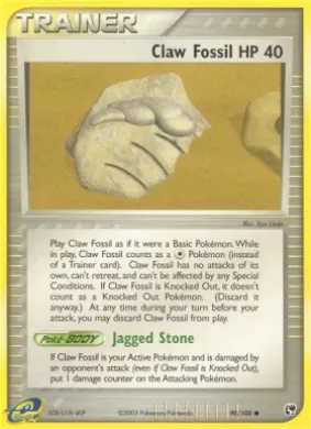 Claw Fossil (SS 90) EX Sandstorm