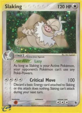 Slaking (RS 12) EX Ruby & Sapphire