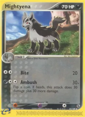 Mightyena (RS 42) EX Ruby & Sapphire