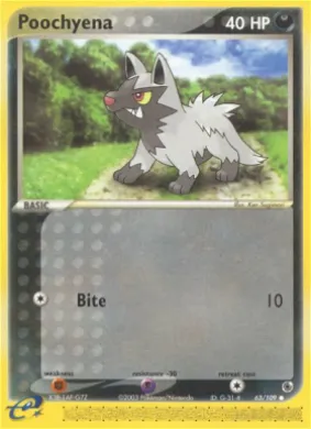 Poochyena (RS 63) EX Ruby & Sapphire