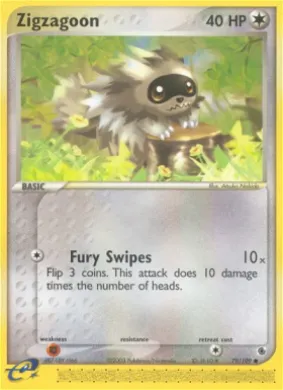 Zigzagoon (RS 79) EX Ruby & Sapphire