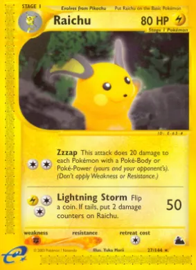Raichu (SK 27) Skyridge