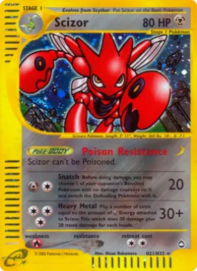 Scizor (AQ H21) Aquapolis