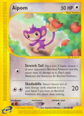 Aipom (AQ 67) Aquapolis