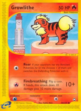 Growlithe (AQ 80) Aquapolis