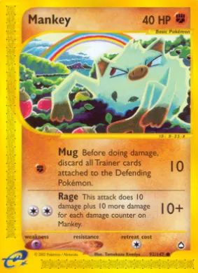 Mankey (AQ 92) Aquapolis