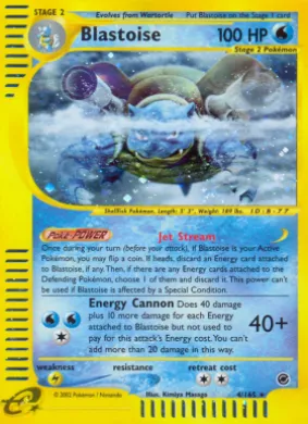 Blastoise (EX 4) Expedition Base Set