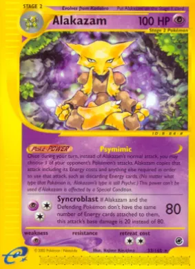 Alakazam (EX 33) Expedition Base Set