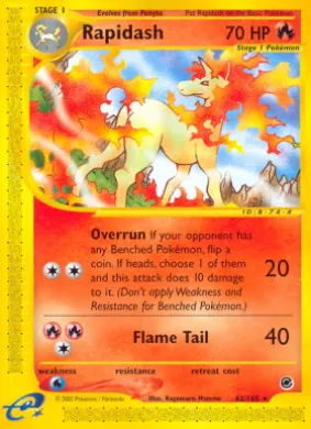 Rapidash (EX 62) Expedition Base Set