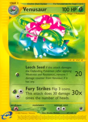 Venusaur (EX 67) Expedition Base Set