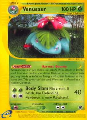 Venusaur (EX 68) Expedition Base Set