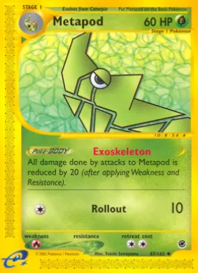 Metapod (EX 87) Expedition Base Set