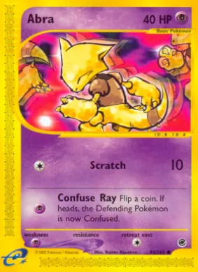 Abra (EX 93) Expedition Base Set