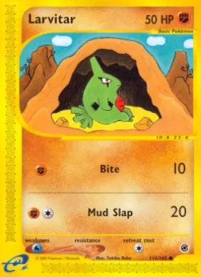 Larvitar (EX 116) Expedition Base Set