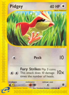Pidgey (EX 123) Expedition Base Set
