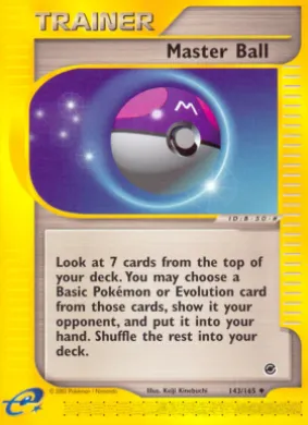 Master Ball (EX 143) Expedition Base Set