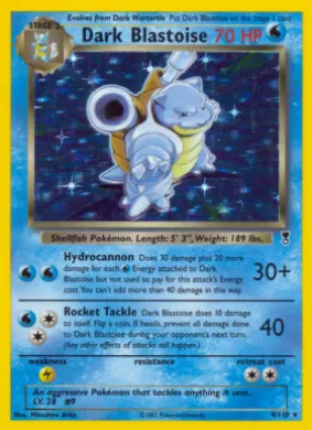 Dark Blastoise (LC 4) Legendary Collection