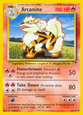 Arcanine (LC 36) Legendary Collection